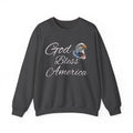 God Bless America eagle graphic Sweatshirt | patriotic USA flag-inspired design - 250 USA Celebration