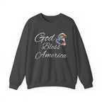 God Bless America eagle graphic Sweatshirt | patriotic USA flag-inspired design - 250 USA Celebration