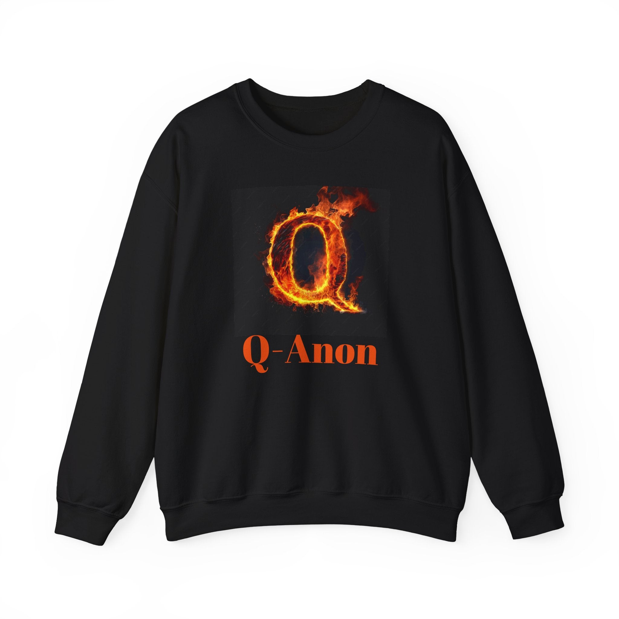 Sweatshirt — Q-Anon Flame Logo Crewneck