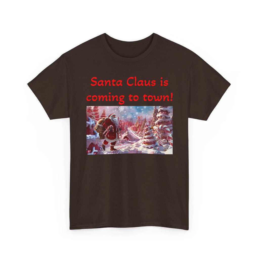 Festive Santa Tee, Unisex Christmas Shirt, Holiday Gift for Him/Her, Fun Santa Claus T-Shirt, Winter Wear, Family Gathering Apparel - 250 USA Celebration