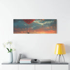 Romantic Canvas Wall Art, Love, Heart Balloon Art, Gift for Couples, Valentines Wall Decor, Valentine's Day Women's Merchandise, Valentines - 250 USA Celebration