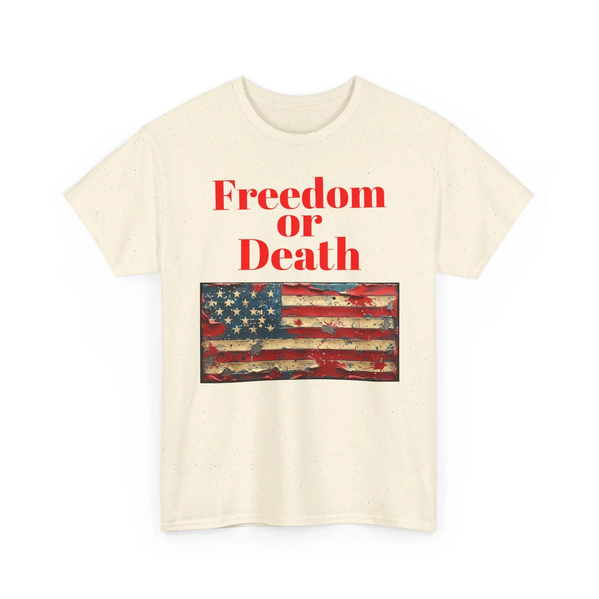 Freedom or Death American Flag T-Shirt | America First Vintage Flag Tee, Patriotic T-Shirt, America First, 250 America - 250 USA Celebration