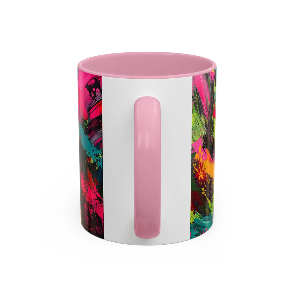 Abstract Colorful Brushstroke Mug | 11oz 15oz Ceramic - 250 USA Celebration