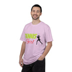 Tennis Girl T-shirt | Tennis Player Silhouette, Sporty Graphic Tee - 250 USA Celebration
