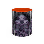 Purple Axolotl Trio Mug | Cute Amphibian Art Ceramic Coffee Cup - 250 USA Celebration