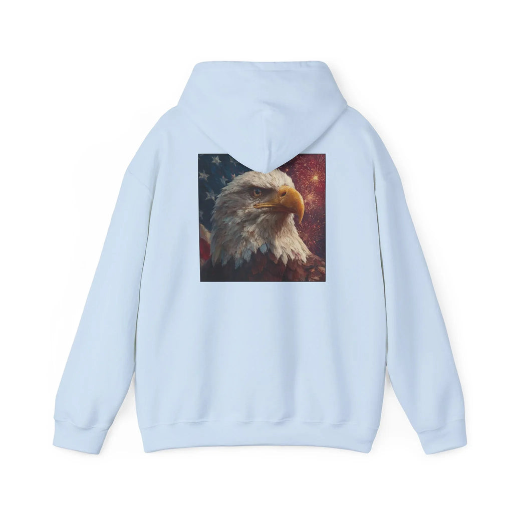 Patriotic American Hooded Sweatshirt, USA Graphic Tees, Flag T-Shirts, Independence Day Apparel, Funny Patriotic Shirts, Custom American Tee - 250 USA Celebration