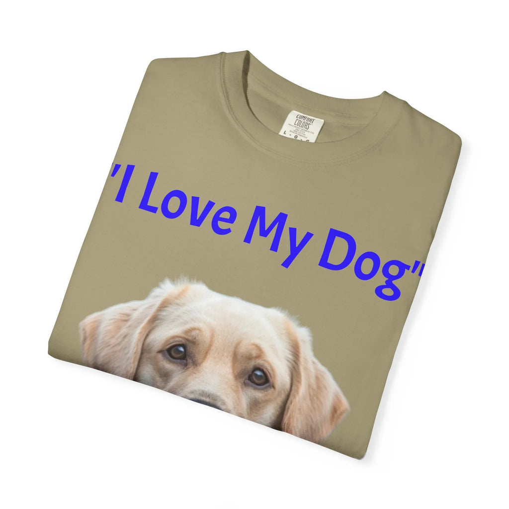I Love My Dog Labrador Portrait T-shirt | Dog Lover Tee - 250 USA Celebration