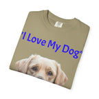 I Love My Dog Labrador Portrait T-shirt | Dog Lover Tee - 250 USA Celebration