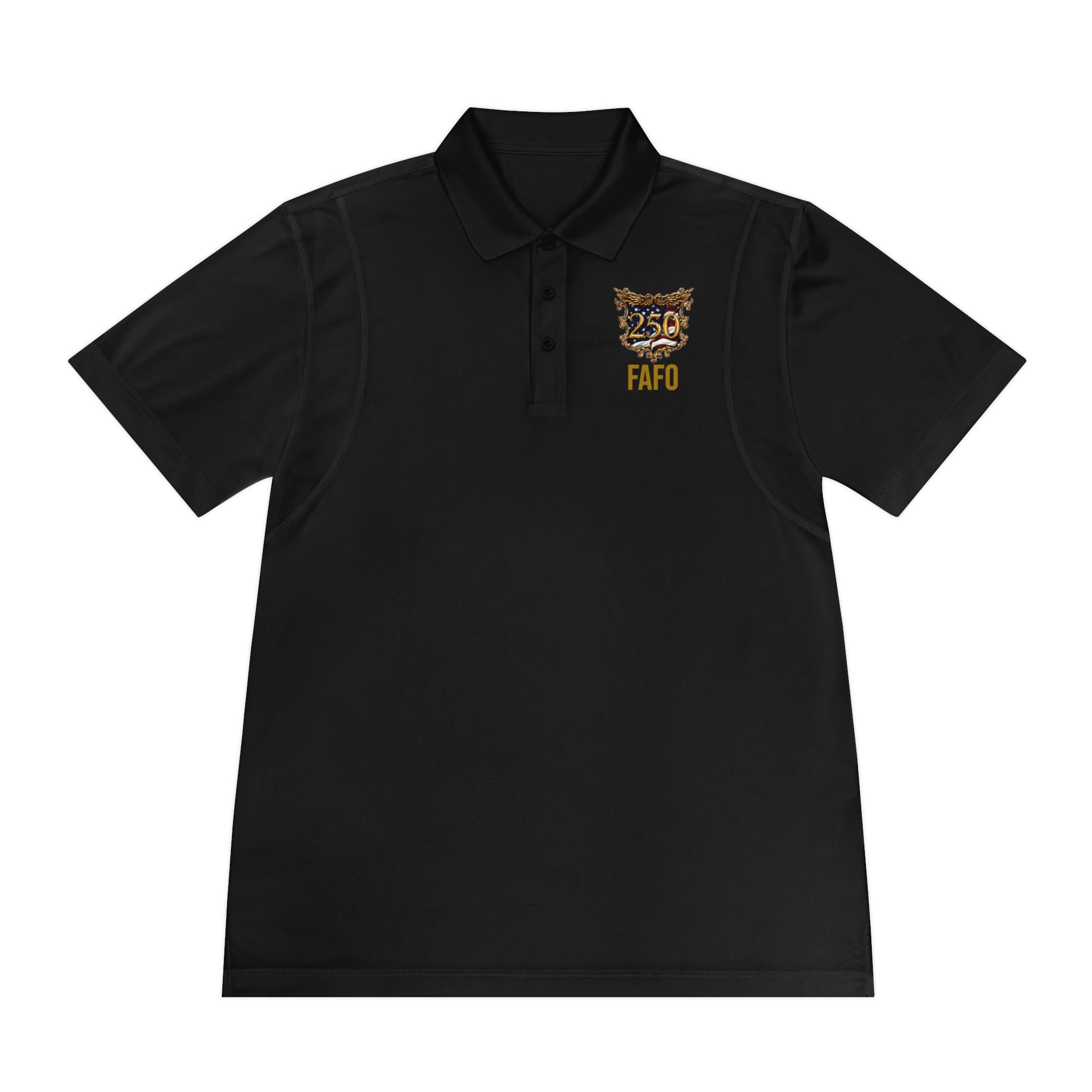 Polo Shirt — 250th Anniversary FAFO Crest (1776–2026) with Sovereign Crest "FAFO" Heritage Polo