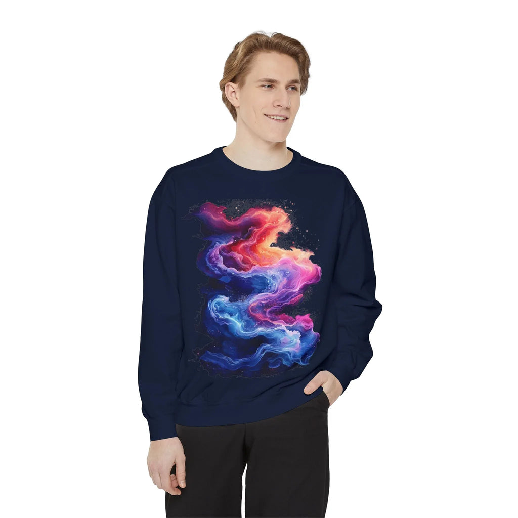 Hyper Bloom Fracture: Psychedelic tee with shattering florals in electric turquoise & magenta flares. Unisex trippy festival flair! - 250 USA Celebration