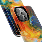 Abstract Colorful Swirl Phone Case | Tough Protective iPhone Cover - 250 USA Celebration