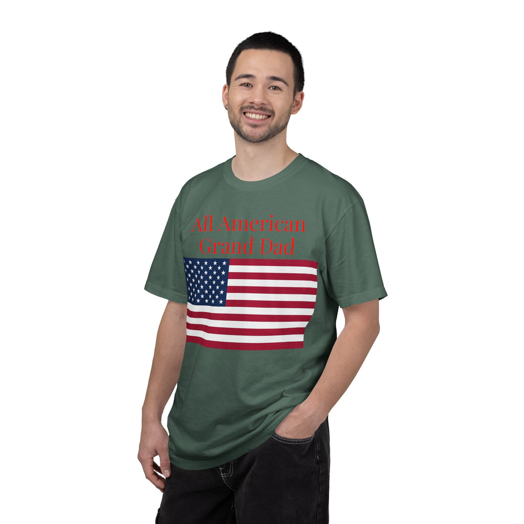 All American Grand Dad T-Shirt — Patriotic Flag Shirt for Grandfathers (Father's Day, 4th of July)