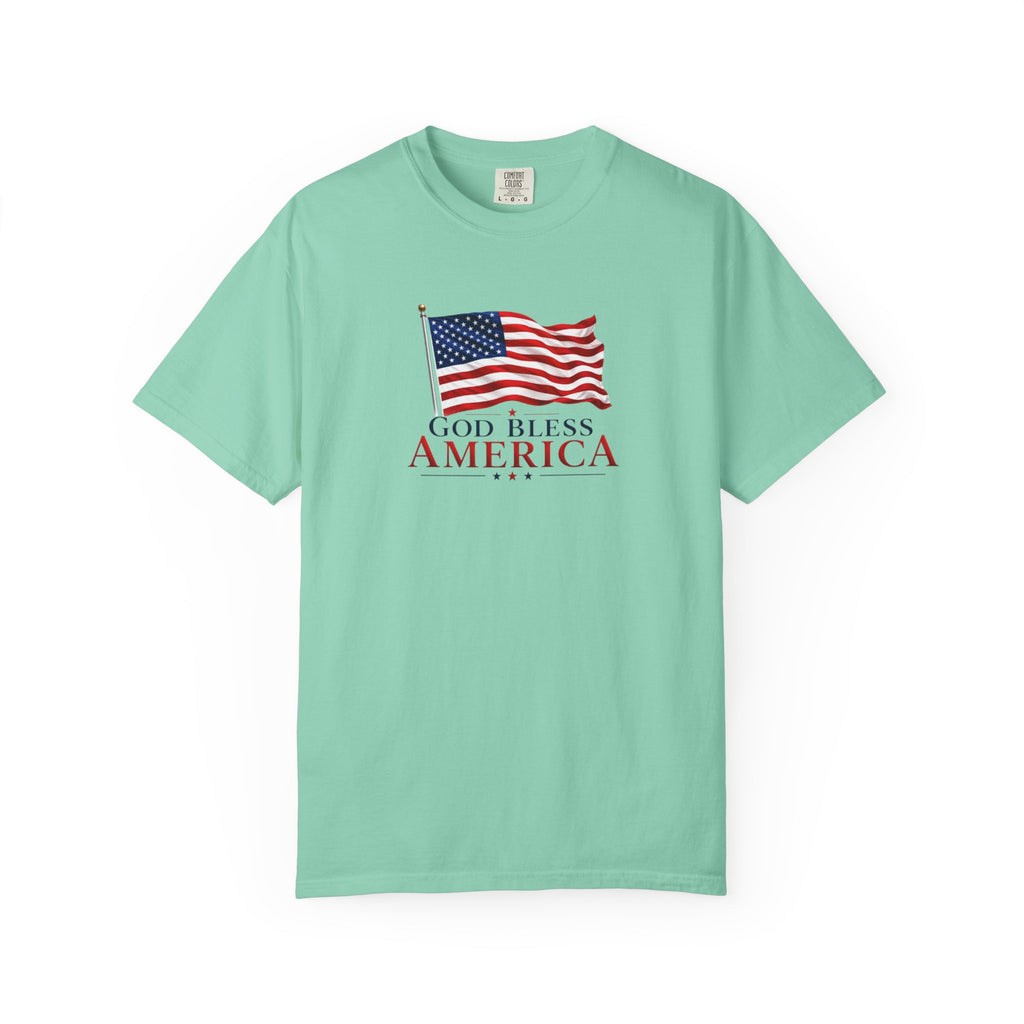 Official God Bless America Flag Patriotic T-Shirt