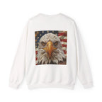 Patriotic Eagle Sweatshirt, USA Flag Crewneck, Unisex Casual Wear, Independence Day Outfit, All-American Style, Gifts for Veterans - 250 USA Celebration