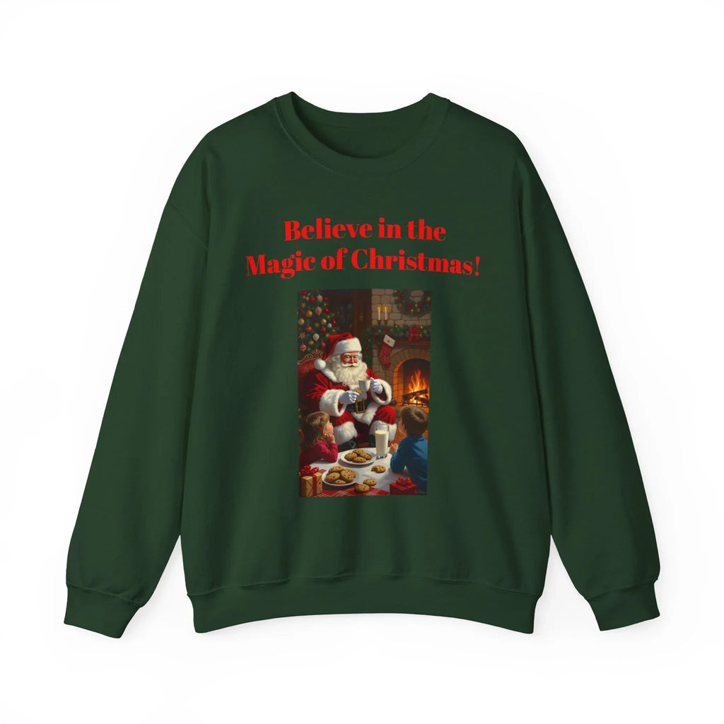 Christmas Magic Sweatshirt, Holiday Crewneck, Cozy Winter Apparel, Unisex Gift for Christmas, Believe in the Magic of Christmas! - 250 USA Celebration