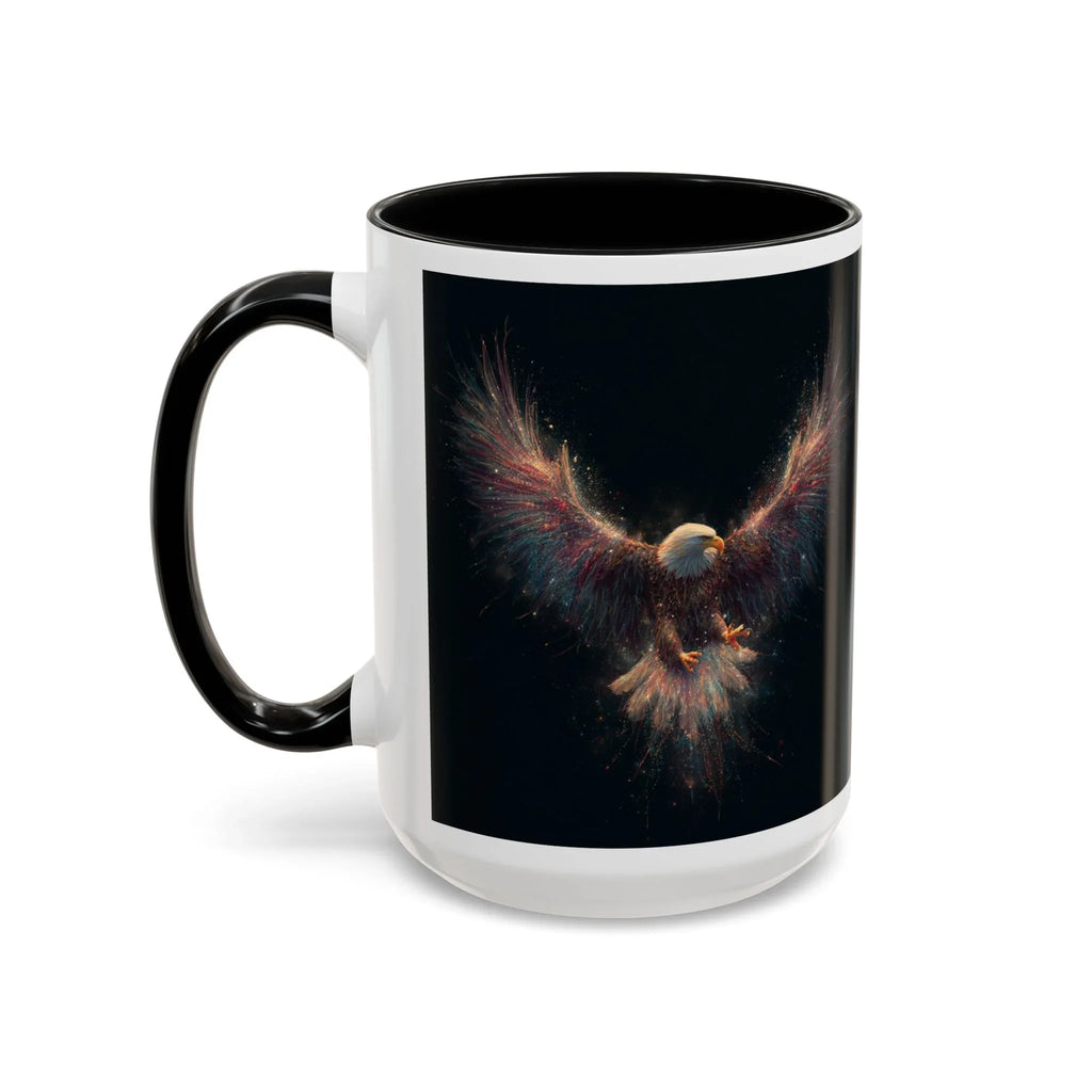Fiery Flying Eagle Mug | Accent Coffee Mug 11oz 15oz - 250 USA Celebration