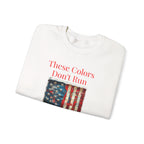 Patriotic Vintage Crewneck Sweatshirt, USA Flag Design, Unisex Sweatshirt, Cozy Apparel for Independence Day, Gift for Veterans