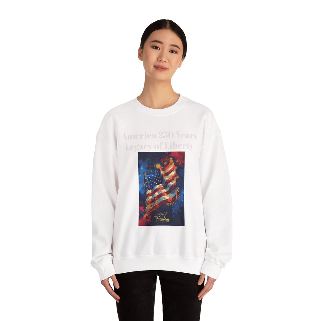 America 250 Years Legacy of Liberty Crewneck Sweatshirt