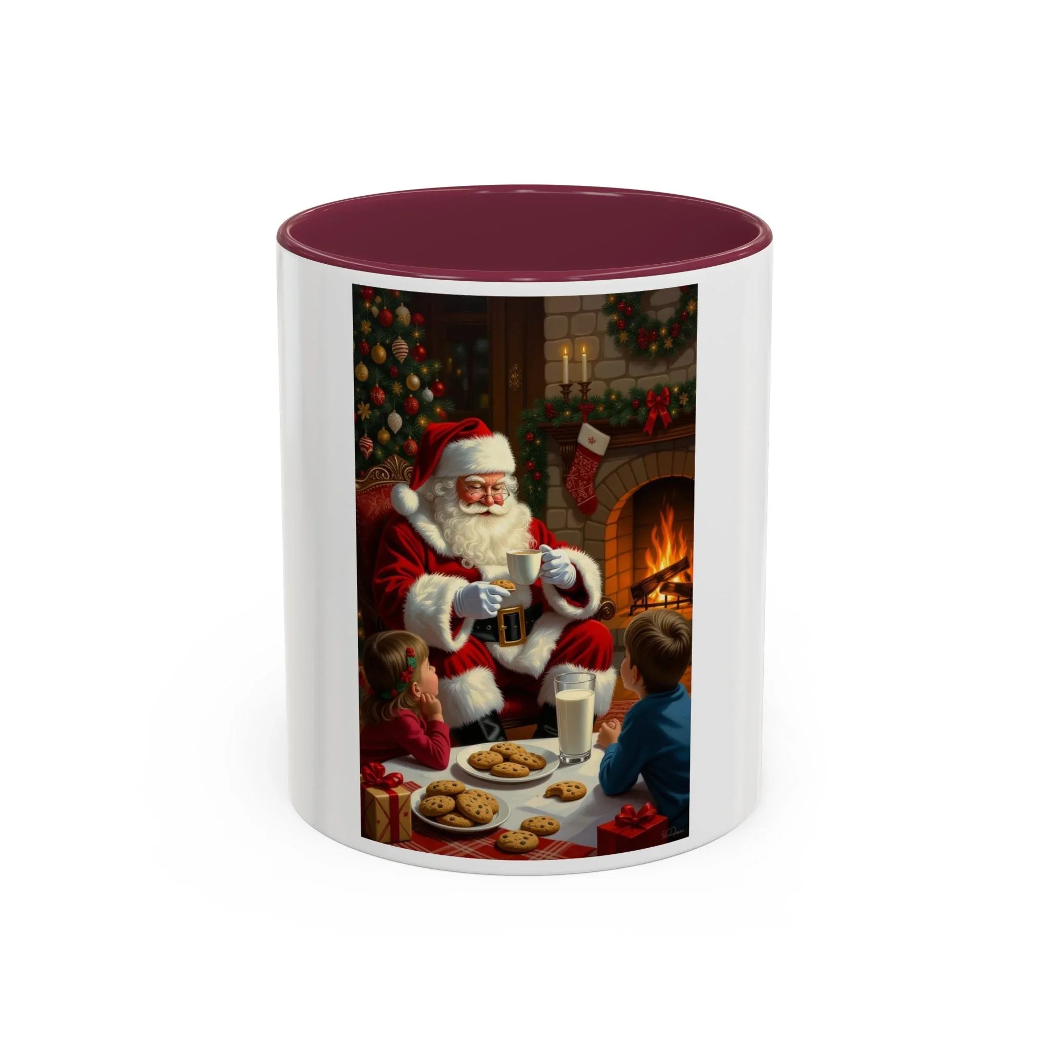 Christmas Santa Mug, Holiday Coffee Mug, Festive Drinkware, Cute Santa Cup, Winter Decor, Gift for Kids - 250 USA Celebration
