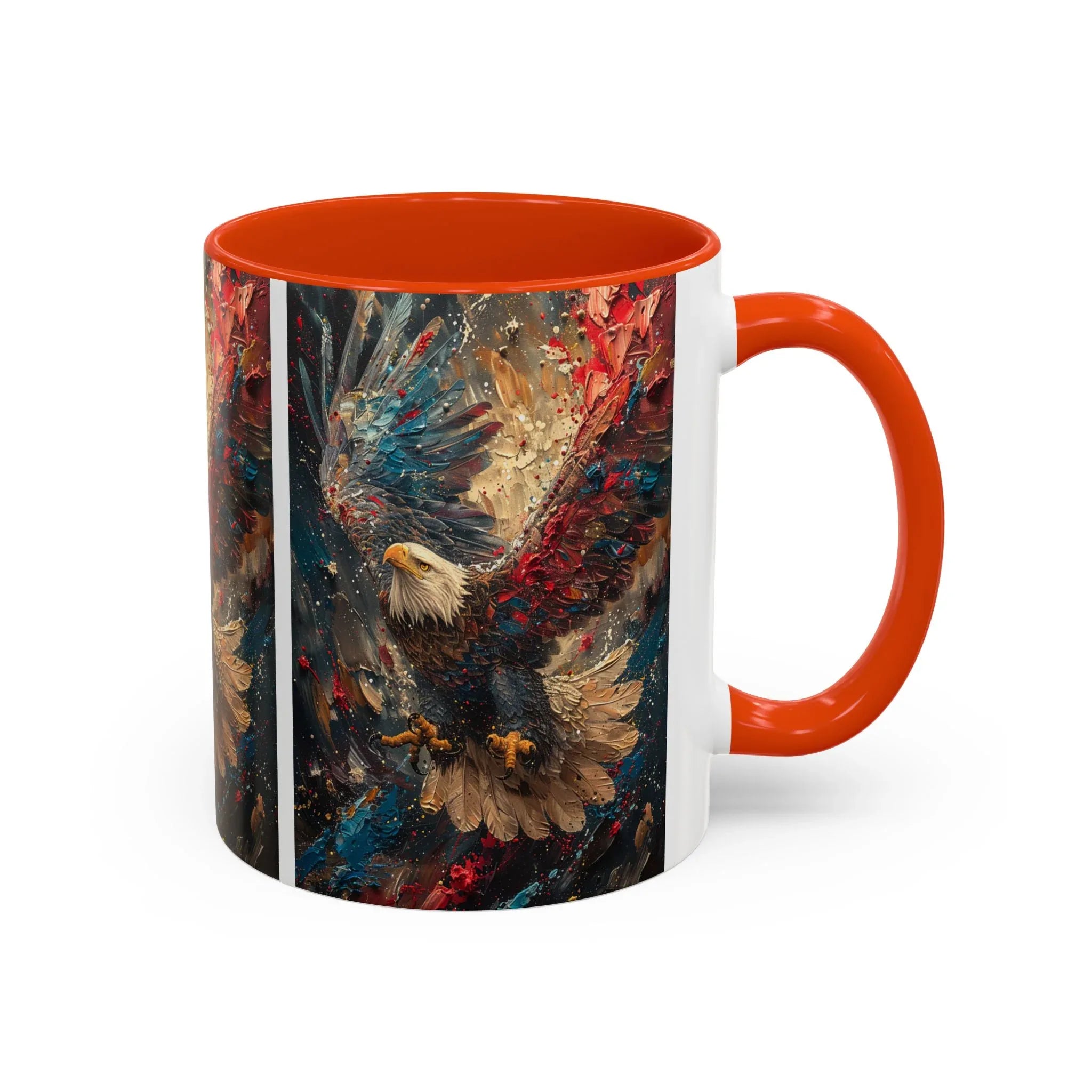 Colorful Mugs (11oz, 15oz) Patriotic Eagle Coffee Mug, American Eagle Coffee Cup - 250 USA Celebration