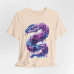 Psychedelic Rainbow Ouroboros Tee | Galaxy Fractal Mushroom Snake - 250 USA Celebration