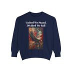 United We Stand Sweatshirt | Unisex Garment-Dyed Crewneck | Eagle Design | Cozy Fashion | Perfect for Casual Wear, Gift for Him or [...] - 250 USA Celebration