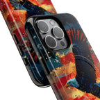 Eagle Flag Magnetic Phone Case, Patriotic iPhone Cover, Tough Cell Phone Cases, Gift for Veterans, Independence Day Accessories - 250 USA Celebration