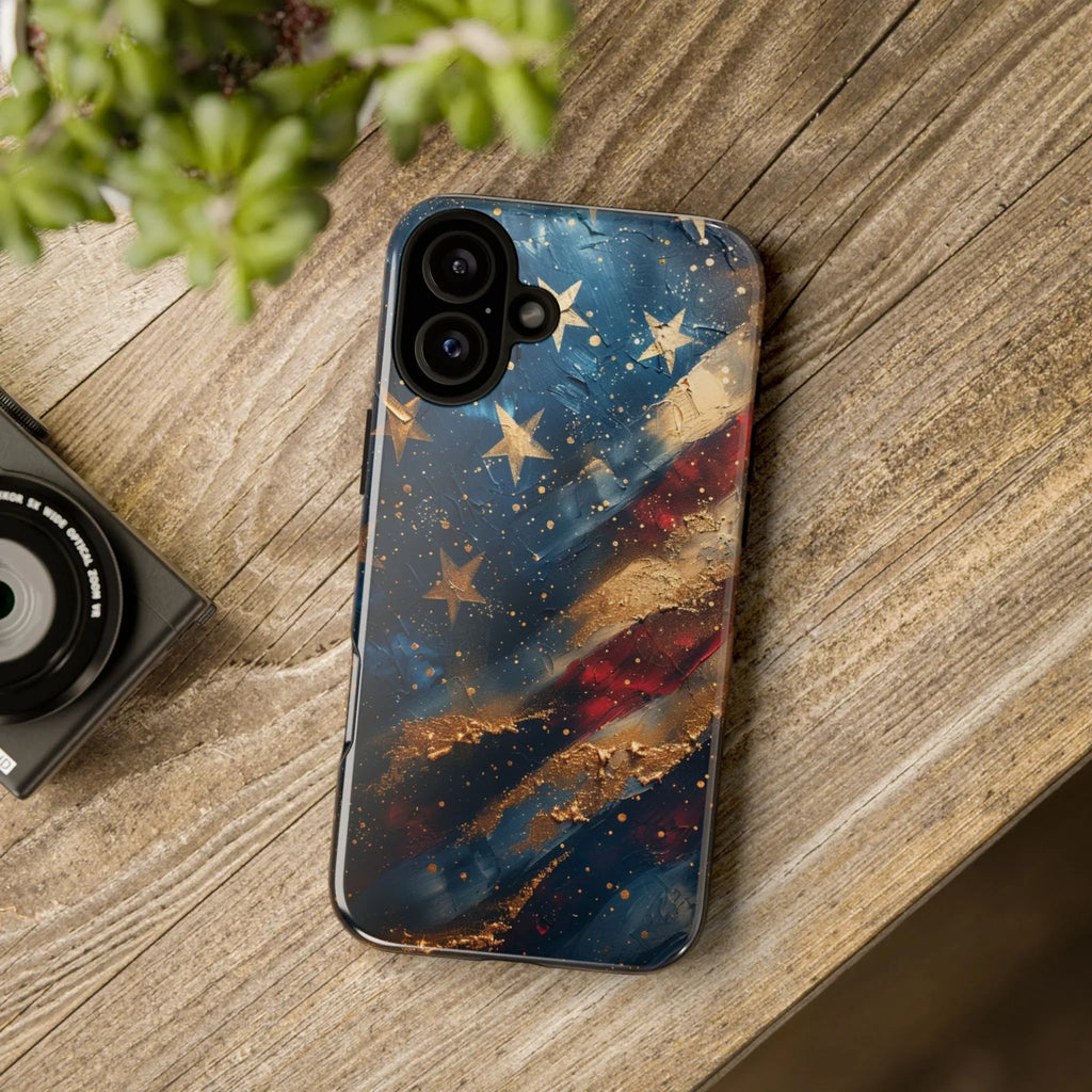 Distressed American Flag phone case | tough cases - 250 USA Celebration