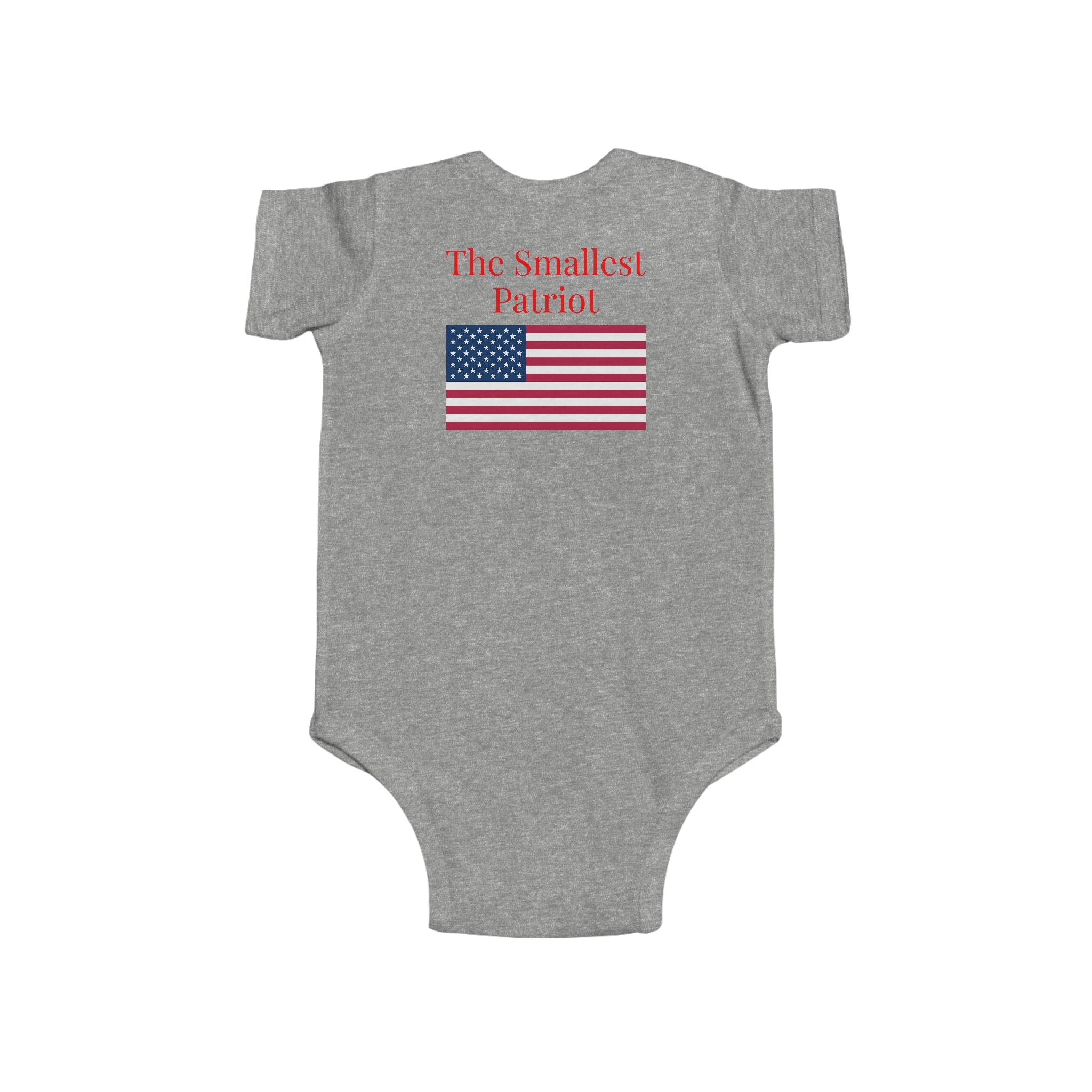 Infant Bodysuit - "All American Baby" / "The Smallest Patriot" Patriotic Eagle & Flag Onesie
