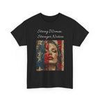 Stylish Retro-Printed Unisex Heavy Cotton Tee, Vintage Art Shirt, Casual Layering Top, Unique Gift for Art Lovers, Relaxed Fit Tee - 250 USA Celebration