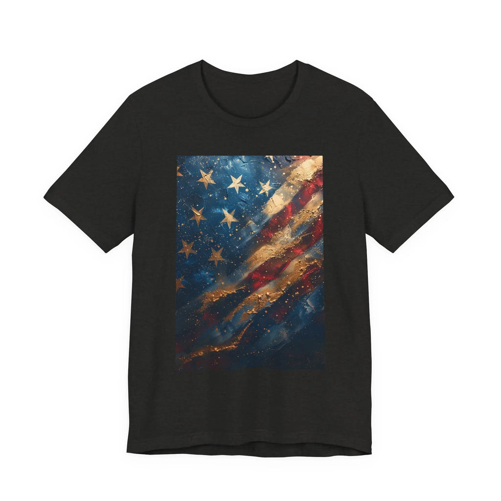 Patriotic Short Sleeve Tee, Unisex Casual Wear, Fourth of July Shirt, Independence Day Gift, Amercan Flag T-Shirt - 250 USA Celebration