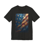 Patriotic Short Sleeve Tee, Unisex Casual Wear, Fourth of July Shirt, Independence Day Gift, Amercan Flag T-Shirt - 250 USA Celebration
