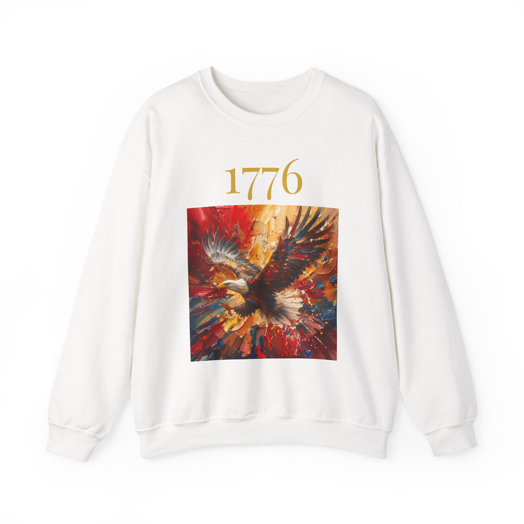 1776 Eagle Crewneck Sweatshirt – Patriotic American Independence Pullover