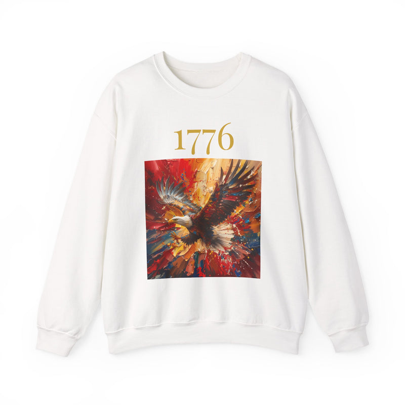 1776 Eagle Crewneck Sweatshirt – Patriotic American Independence Pullover