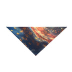 Starry Pet Bandana, Patriotic Dog Scarf, Amerika Flag Style, Festive Pet Accessories, Independence Day Wear, Dog Fashion - 250 USA Celebration