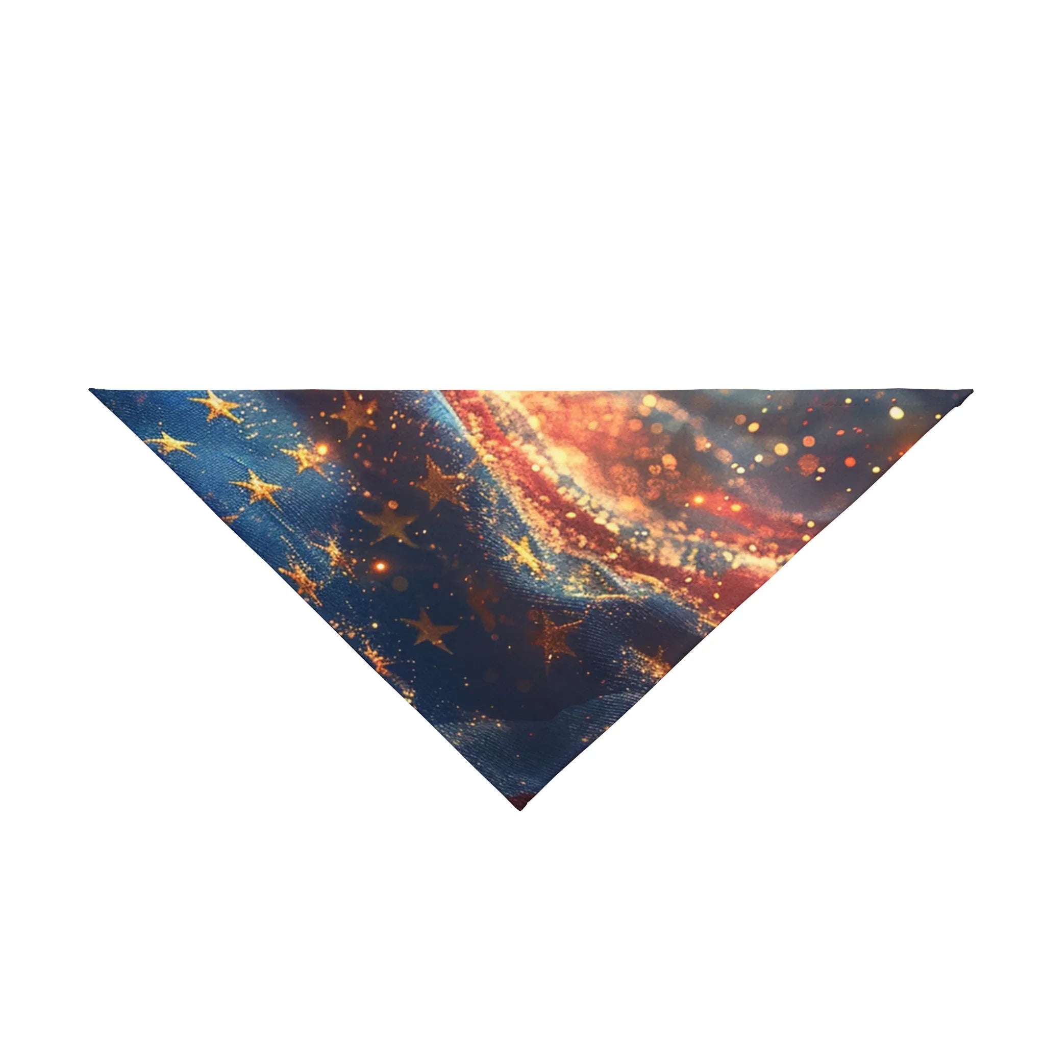 Starry Pet Bandana, Patriotic Dog Scarf, Amerika Flag Style, Festive Pet Accessories, Independence Day Wear, Dog Fashion - 250 USA Celebration