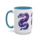 Psychedelic Ouroboros Snake Mug | Rainbow Galaxy Fractal Mushrooms - 250 USA Celebration