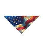 Patriotic Pet Bandana, USA Flag Dog Scarf, Fourth of July Accessory, Cute Pet Gear, Dog Costume for Celebrations - 250 USA Celebration