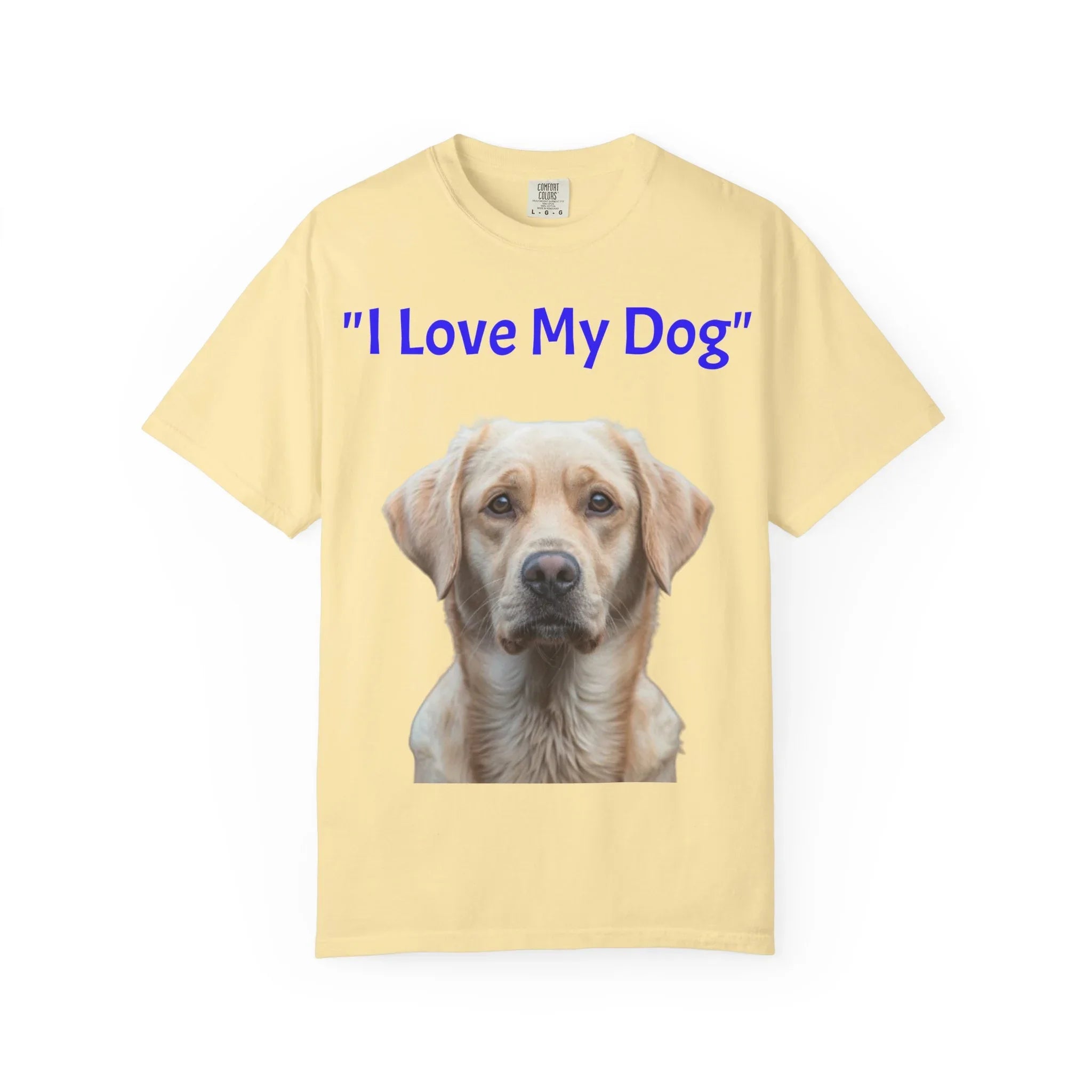 I Love My Dog Labrador Portrait T-shirt | Dog Lover Tee - 250 USA Celebration