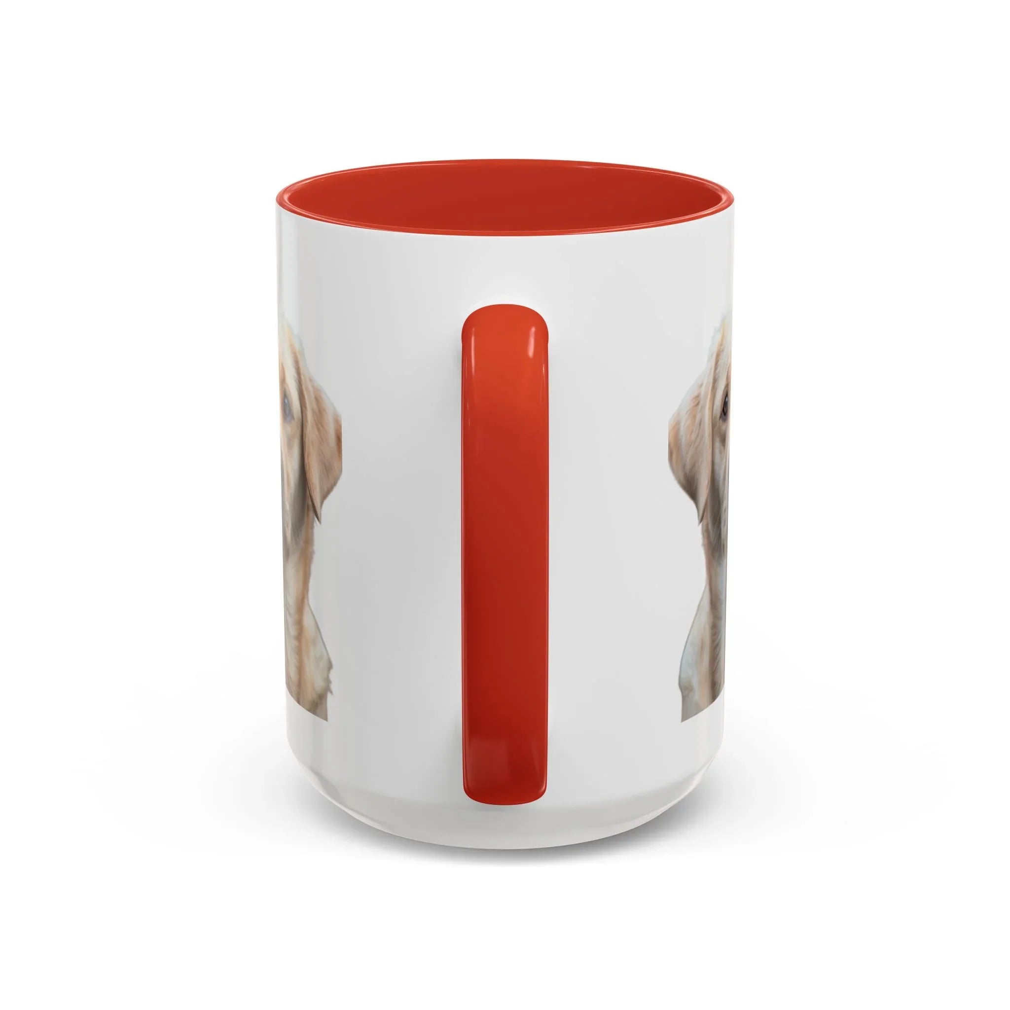 Soulful Labrador Portrait Accent Coffee Mug, Cute Dog Face Ceramic Mug - 250 USA Celebration