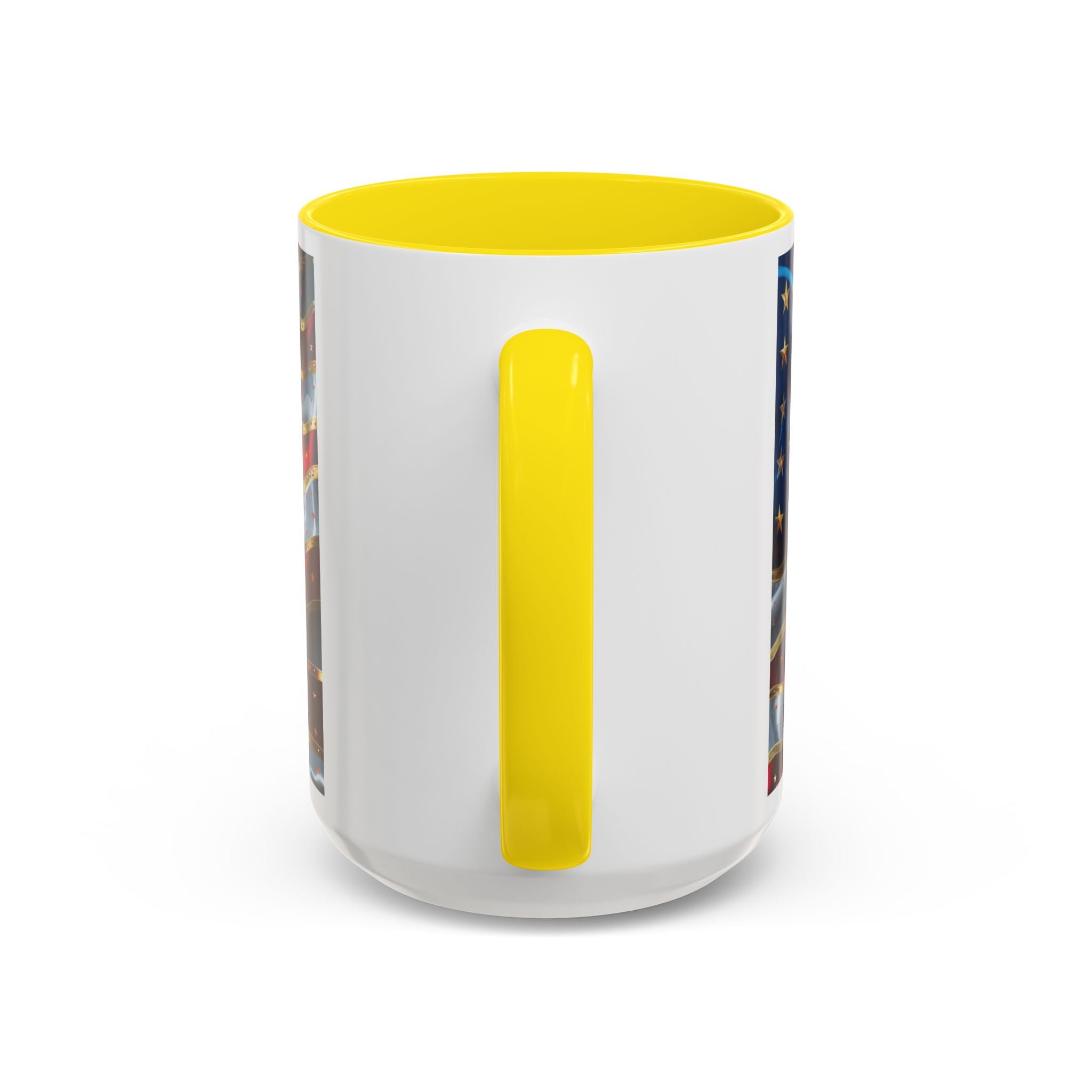 Patriotic American Flag Accent Coffee Mug (11/15oz)