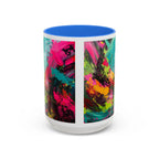 Abstract Colorful Brushstroke Mug | 11oz 15oz Ceramic - 250 USA Celebration