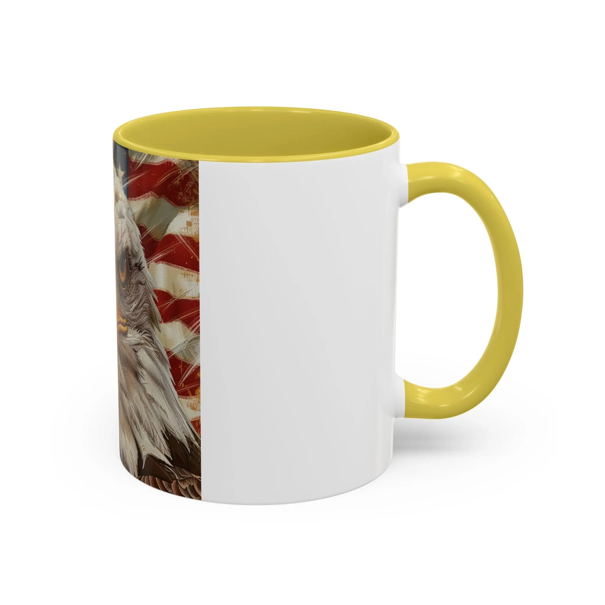 Colorful Mugs (11oz, 15oz) Majestic bald eagle head Patriotic coffee cup, America 250 Celebration coffee cup - 250 USA Celebration