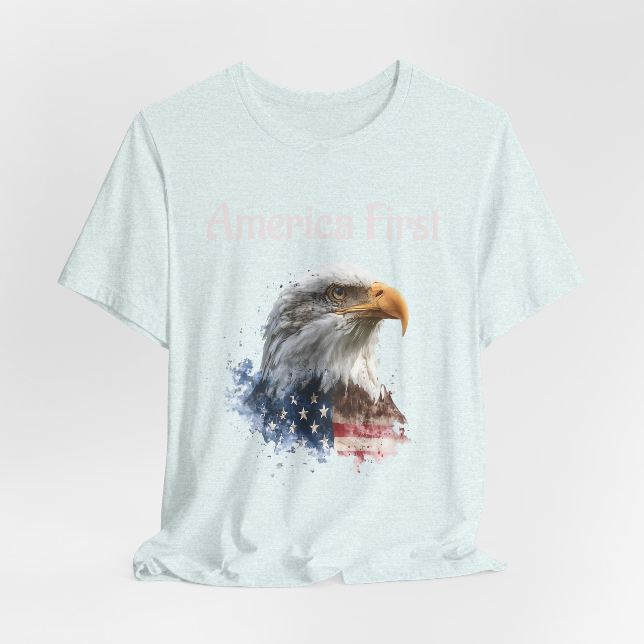 America First Eagle T-Shirt – Patriotic Bald Eagle Tee