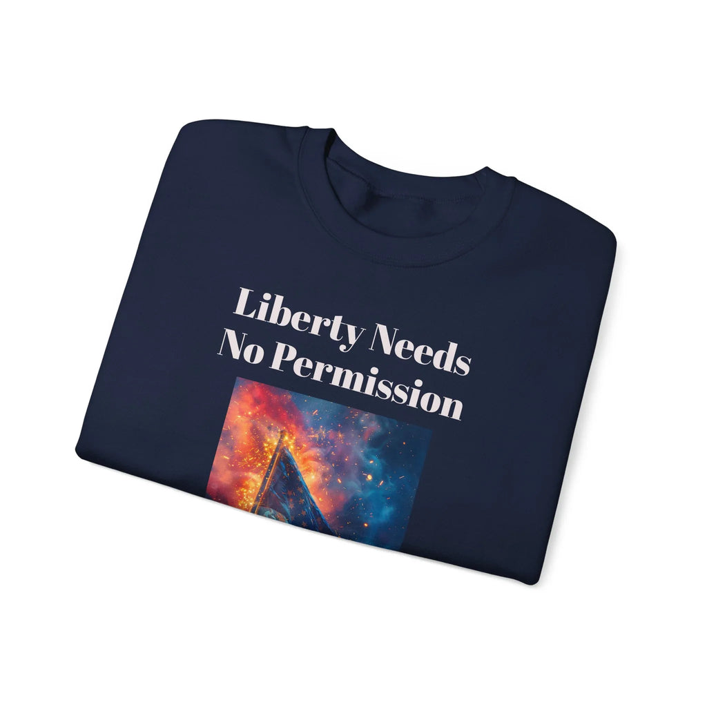 Patriotic Crewneck Sweatshirt, Cozy Unisex Pullover, American Flag Design, Ideal for Celebrations, Perfect for Independence Day, Gift [...] - 250 USA Celebration