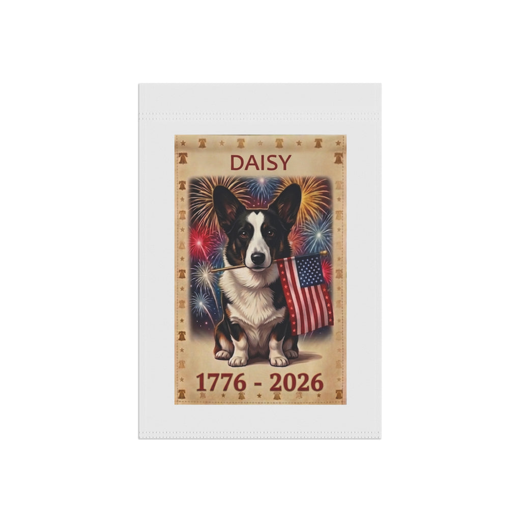 Custom AI Pet Hero Patriotic Garden Flag 1776-2026