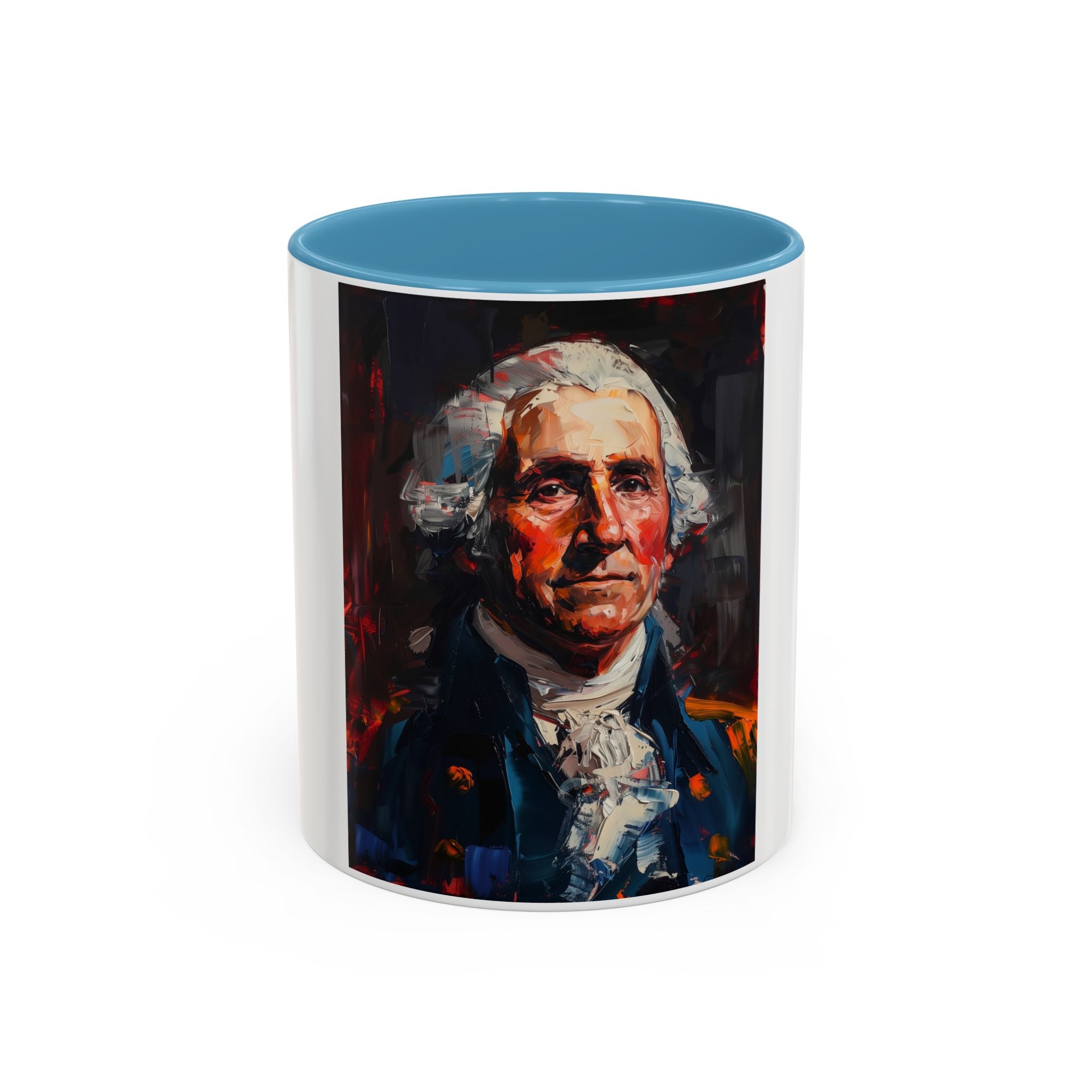 George Washington Historical Portrait Coffee Mug — Patriotic Vintage-Style Art