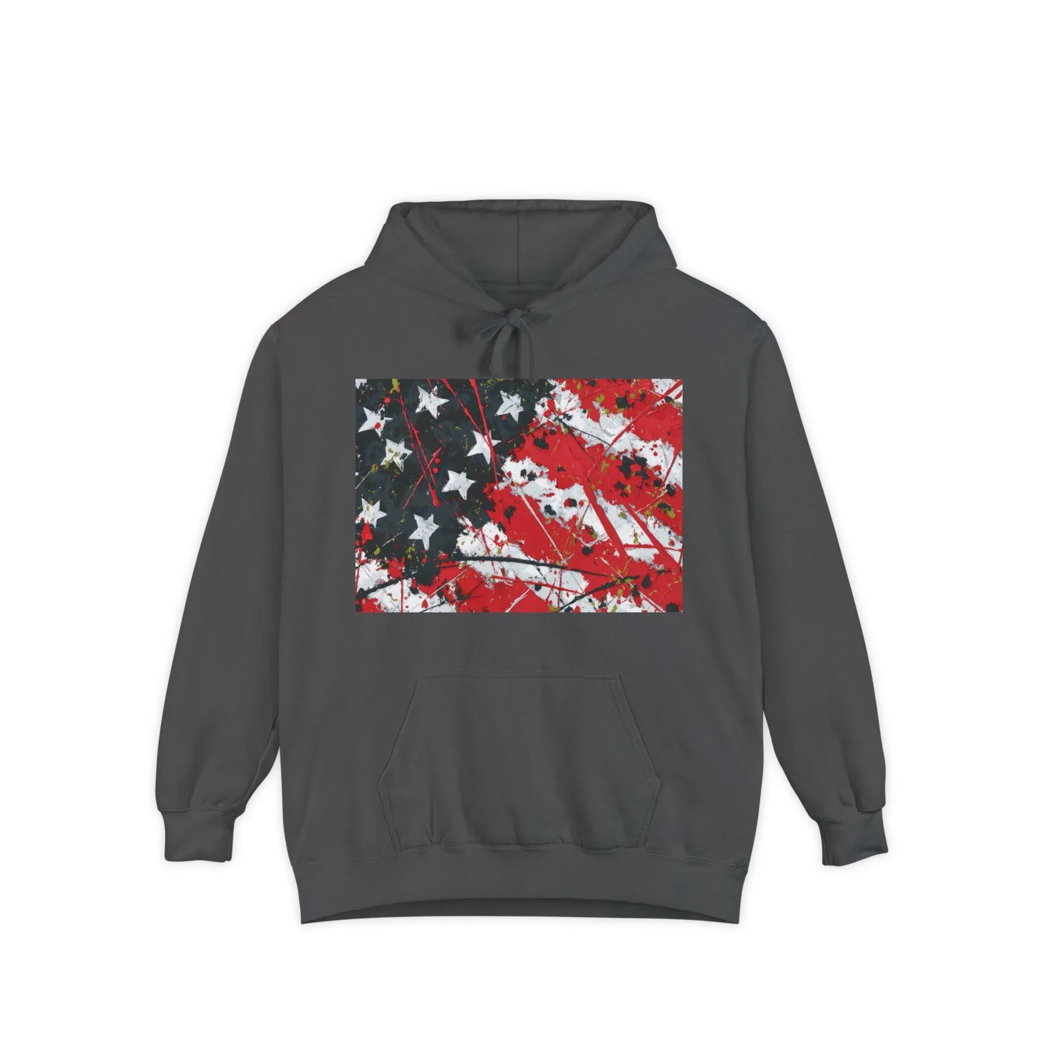 Distressed American Flag Hoodie | Patriotic Stars Stripes Sweatshirt - 250 USA Celebration