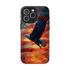Eagle Flag Magnetic Phone Case, Patriotic iPhone Cover, Tough Cell Phone Cases, Gift for Veterans, Independence Day Accessories - 250 USA Celebration