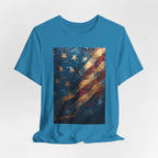 Patriotic Short Sleeve Tee, Unisex Casual Wear, Fourth of July Shirt, Independence Day Gift, Amercan Flag T-Shirt - 250 USA Celebration